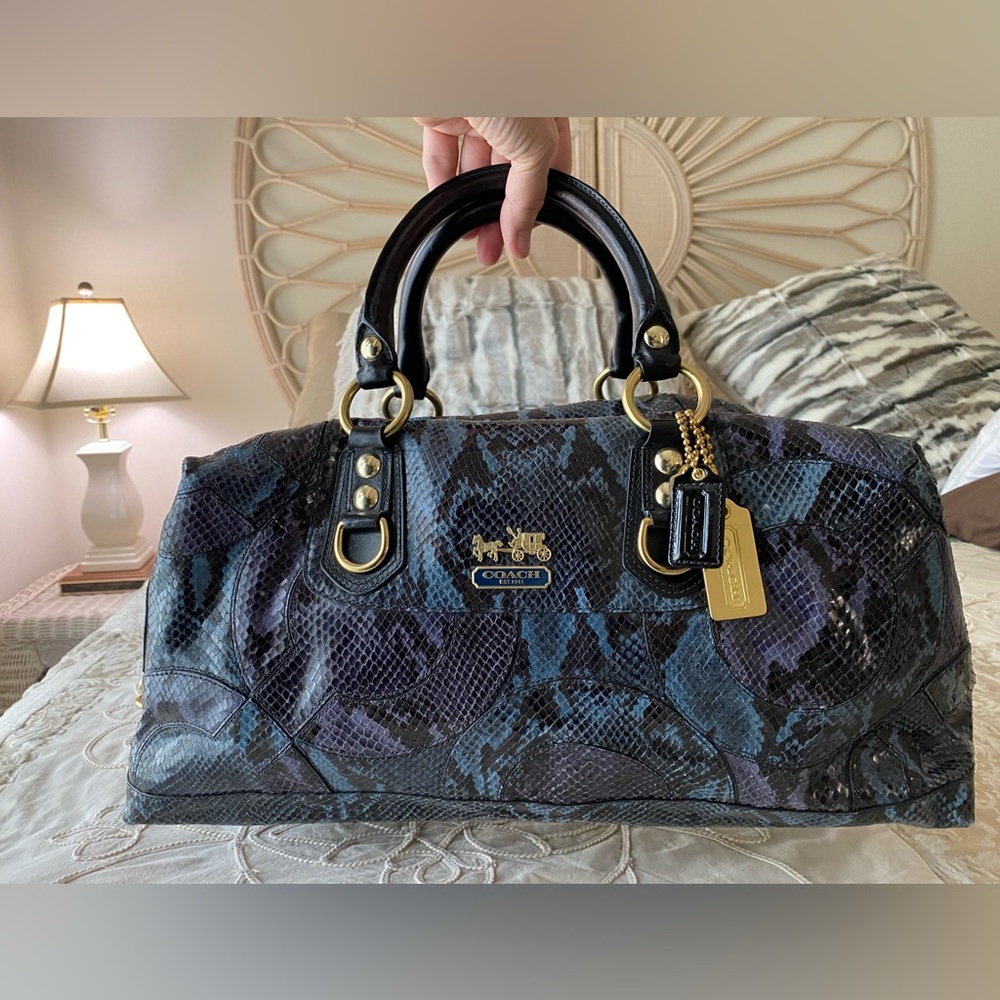 Coach RARE Vintage Exotic Python Satchel Limited Edition - Picture 13 of 17